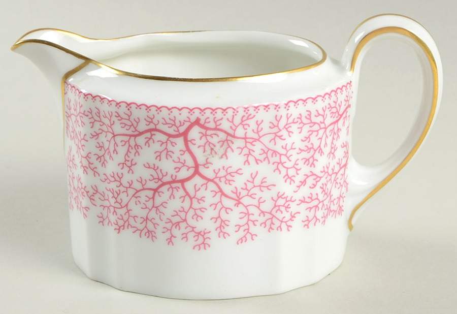 Park Lane Pink (Scalloped) Creamer by Furstenberg-1