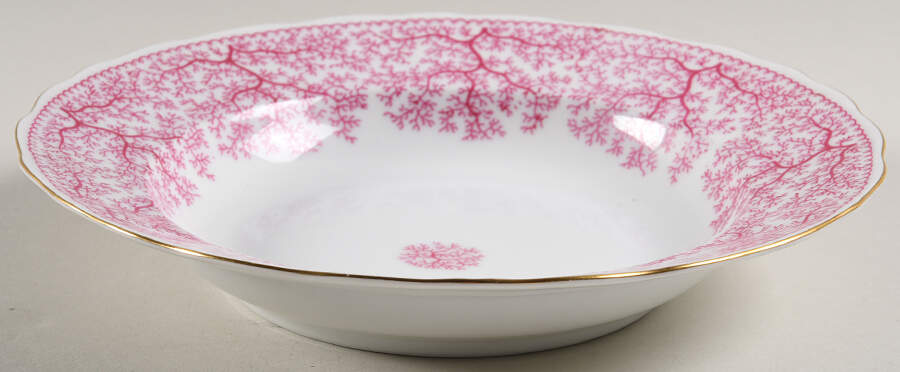 Park Lane Pink (Scalloped) Rim Soup Bowl by Furstenberg-1