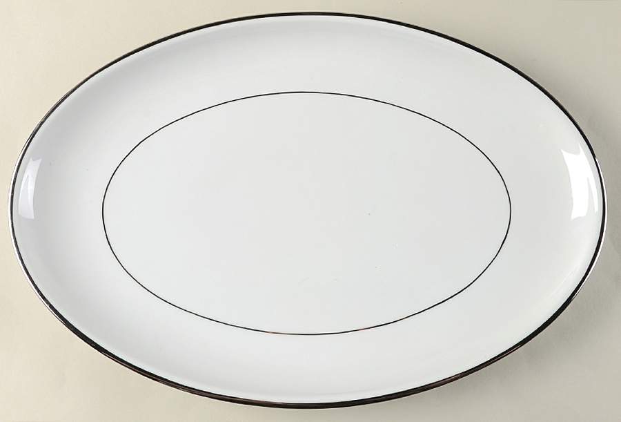 Silverdale 14" Oval Serving Platter by Furstenberg-1