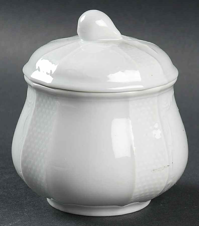 Solitude Sugar Bowl & Lid by Furstenberg-1