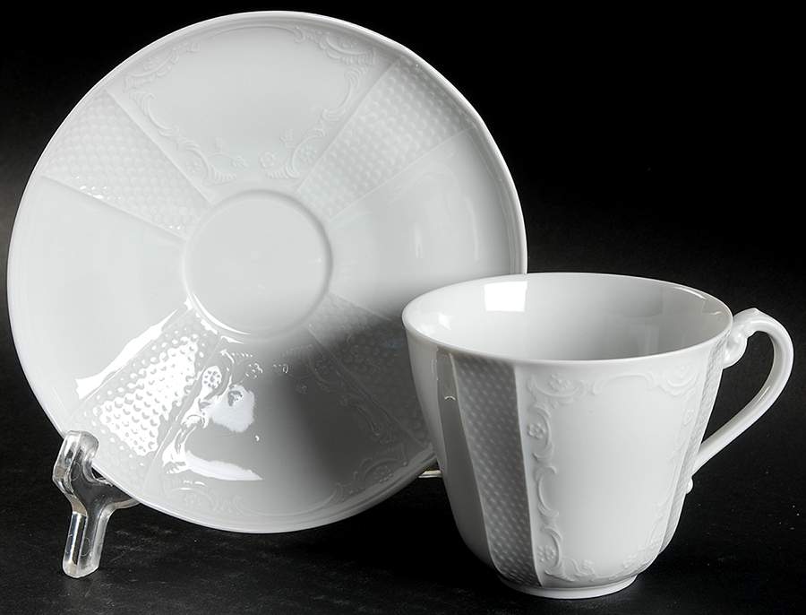 Solitude Flat Cup & Saucer Set by Furstenberg-1