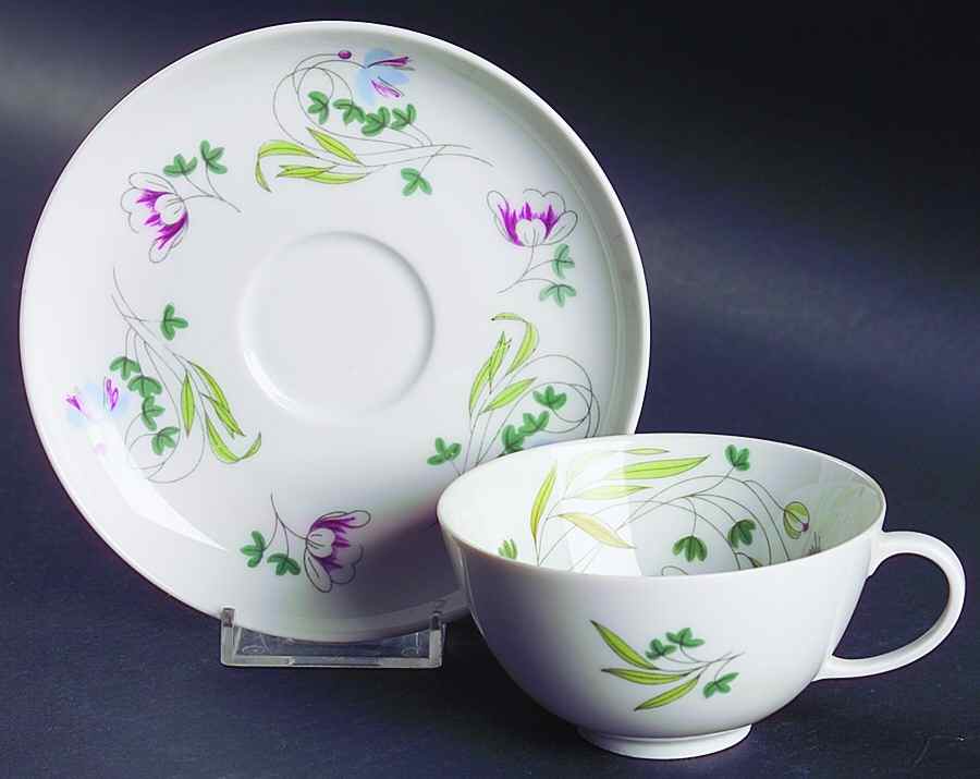 Summer Wind Flat Cup & Saucer Set by Furstenberg-1