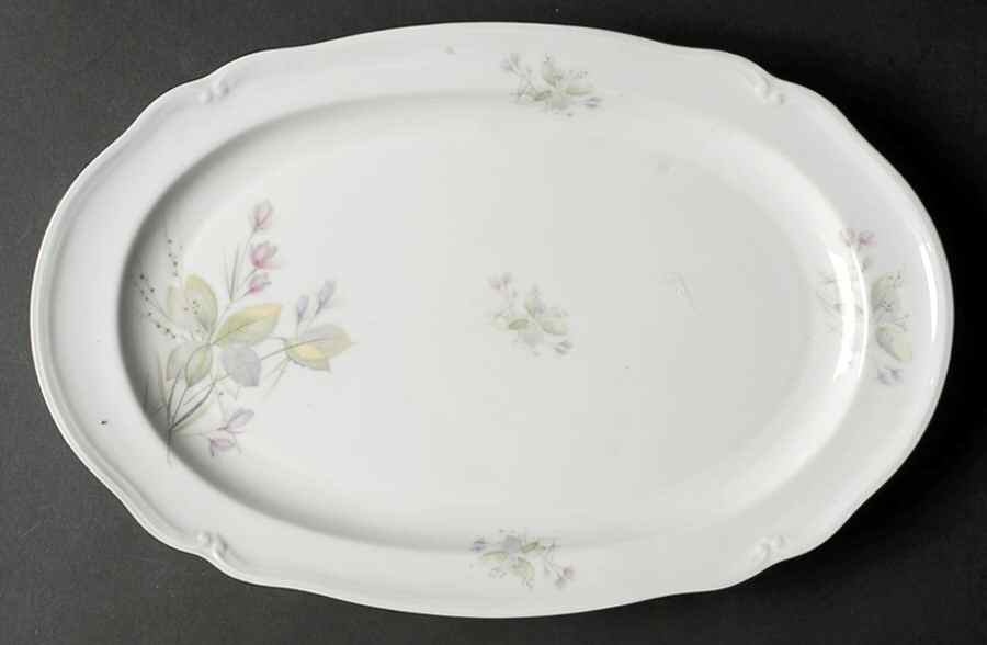 Wildflower (E & R Importers) 15" Oval Serving Platter by Furstenberg-1
