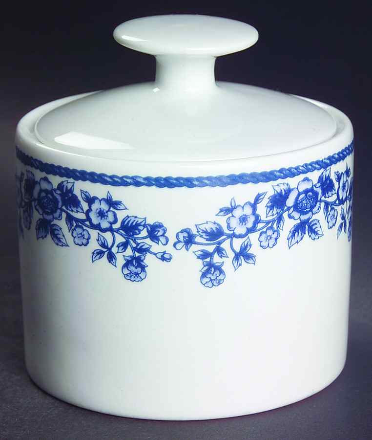 Blue Chintz Sugar Bowl & Lid by Farberware-1