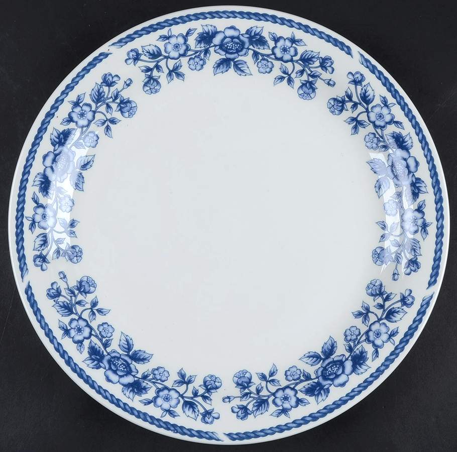 Blue Chintz 12" Chop Plate (Round Platter) by Farberware-1