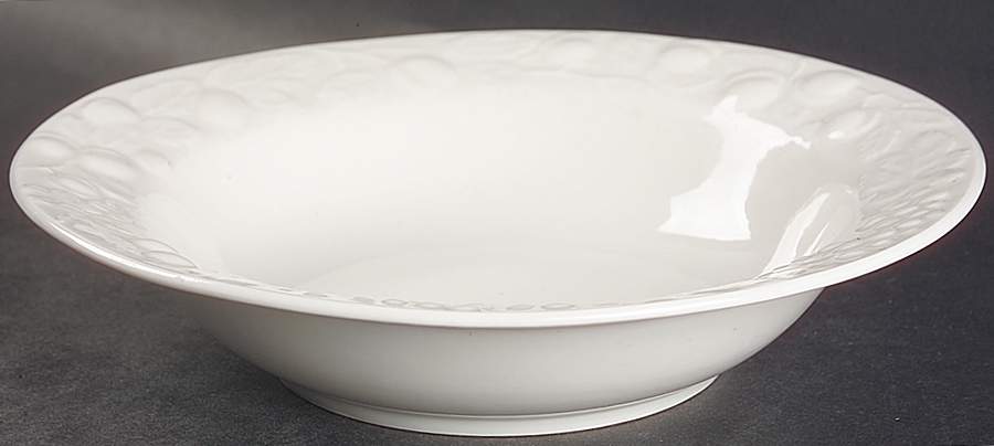 Blanc Sur Blanc Large Rim Soup Bowl by Farberware-1