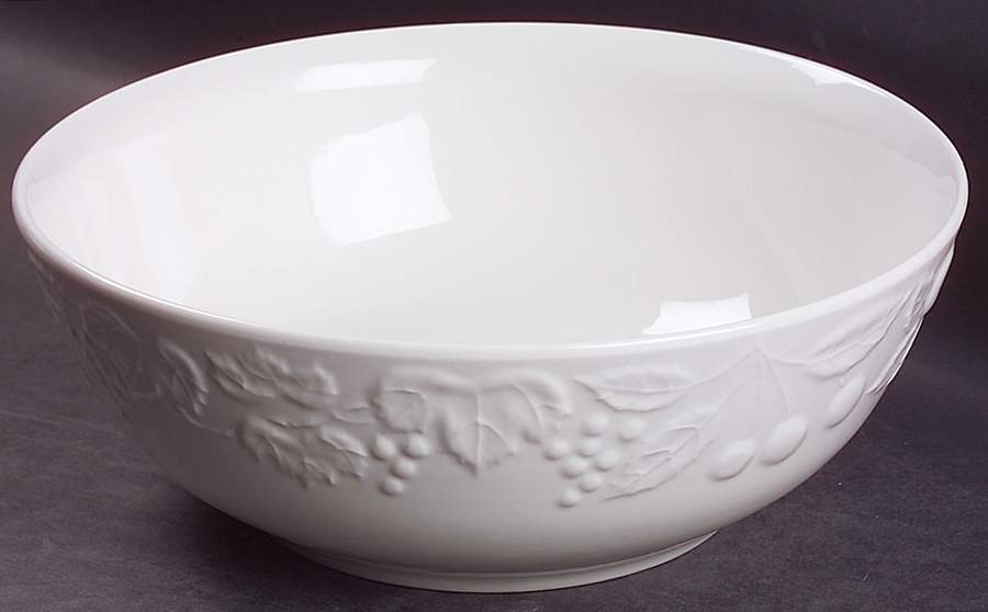Blanc Sur Blanc 10" Round Vegetable Bowl by Farberware-1