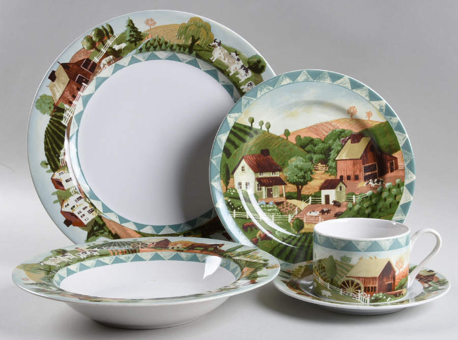 Country Life 5 Piece Place Setting by Farberware-1