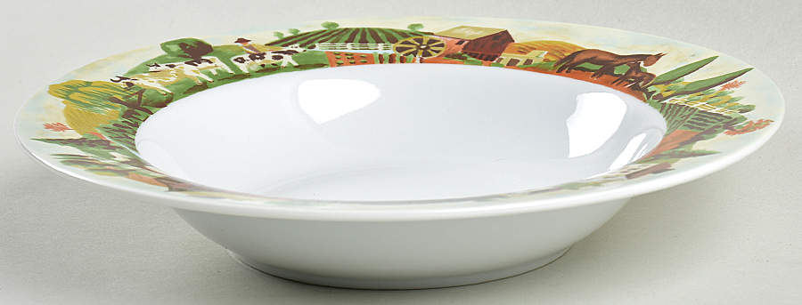 Country Life Rim Soup Bowl by Farberware-1