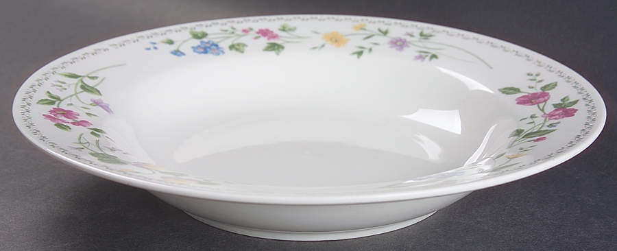 English Garden (225-225a, White Background) Rim Soup Bowl by Farberware-1