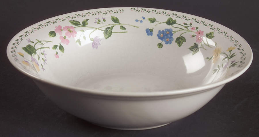 English Garden (225-225a, White Background) Rim Cereal Bowl by Farberware-1