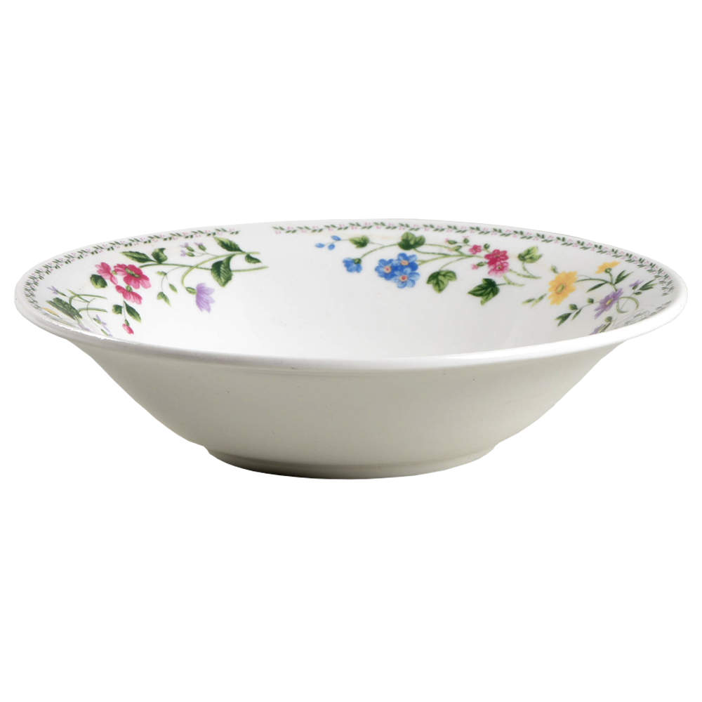 English Garden (225-225a, White Background) Coupe Soup Bowl by Farberware-1