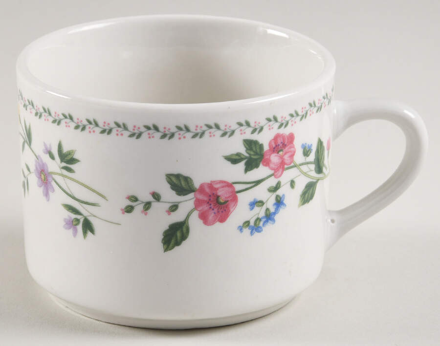 English Garden (225-225a, White Background) Flat Cup by Farberware-1