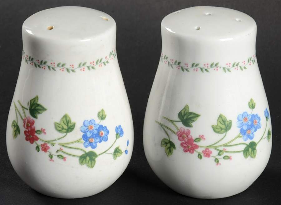 English Garden (225-225a, White Background) Salt & Pepper Set by Farberware-1