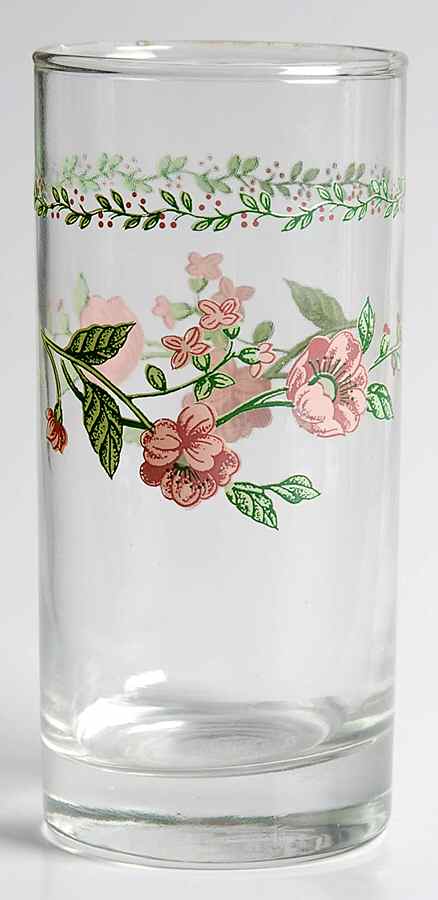 English Garden (225-225a, White Background) 10 Oz Glassware Tumbler by Farberware-1