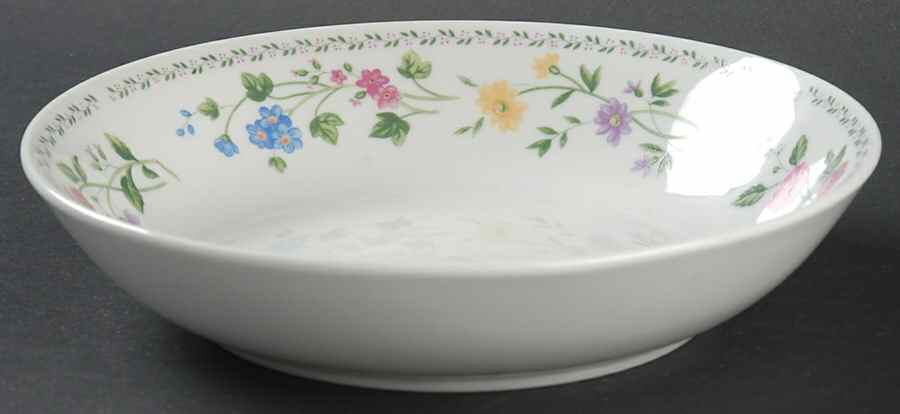 English Garden (225-225a, White Background) Coupe Soup Bowl by Farberware-1
