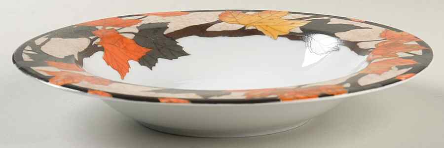 Leaves Large Rim Soup Bowl by Farberware-1