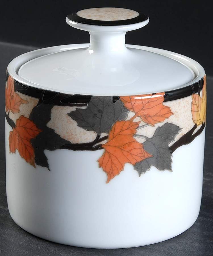 Leaves Sugar Bowl & Lid by Farberware-1