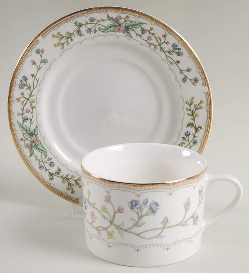 Wellesley Flat Cup & Saucer Set by Farberware-1