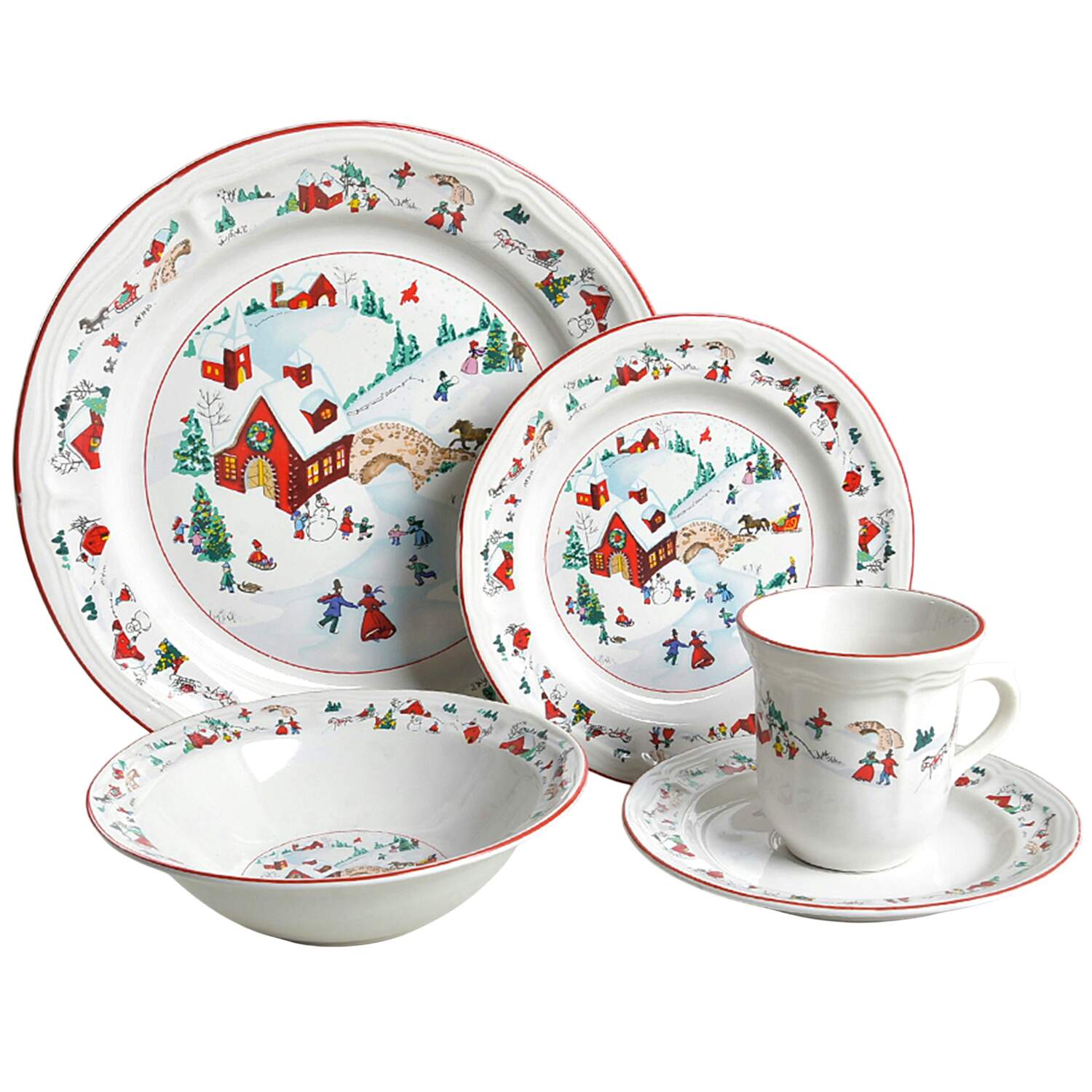 White Christmas 40 Piece Estate Set by Farberware-1