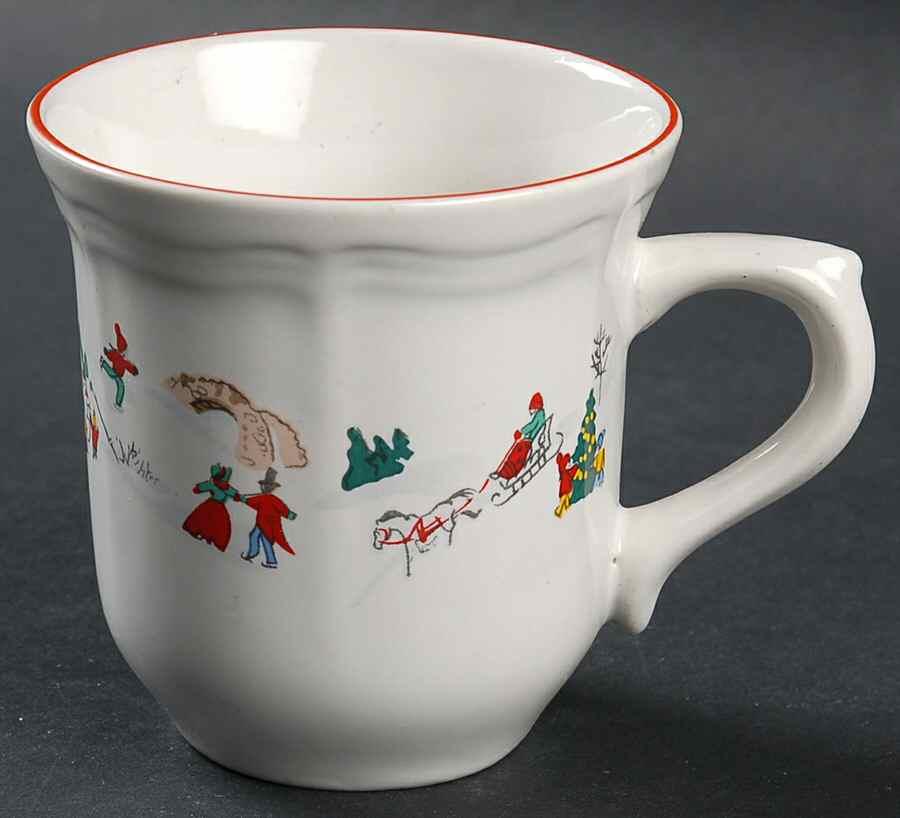White Christmas Flat Cup by Farberware-1