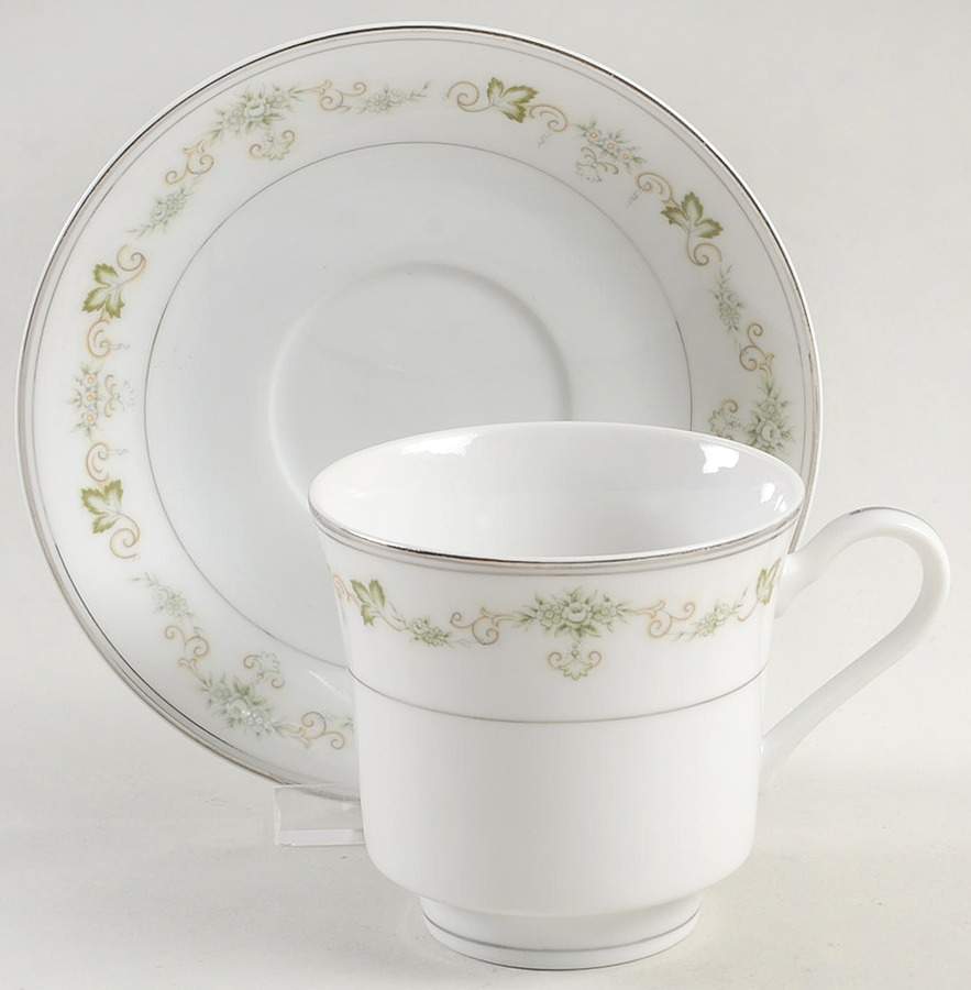 Karen Footed Cup & Saucer Set by Fine China of Japan-1