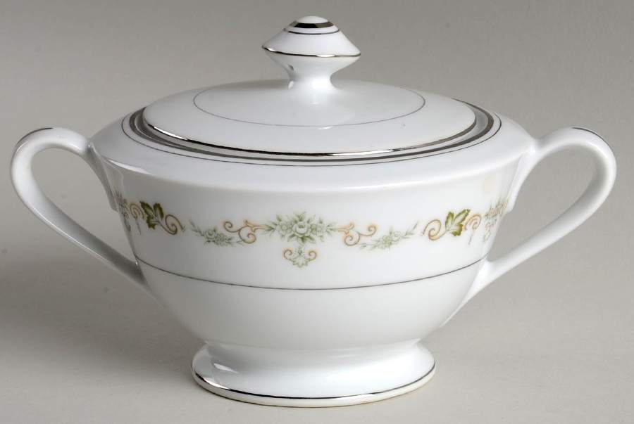 Karen Sugar Bowl & Lid by Fine China of Japan-1