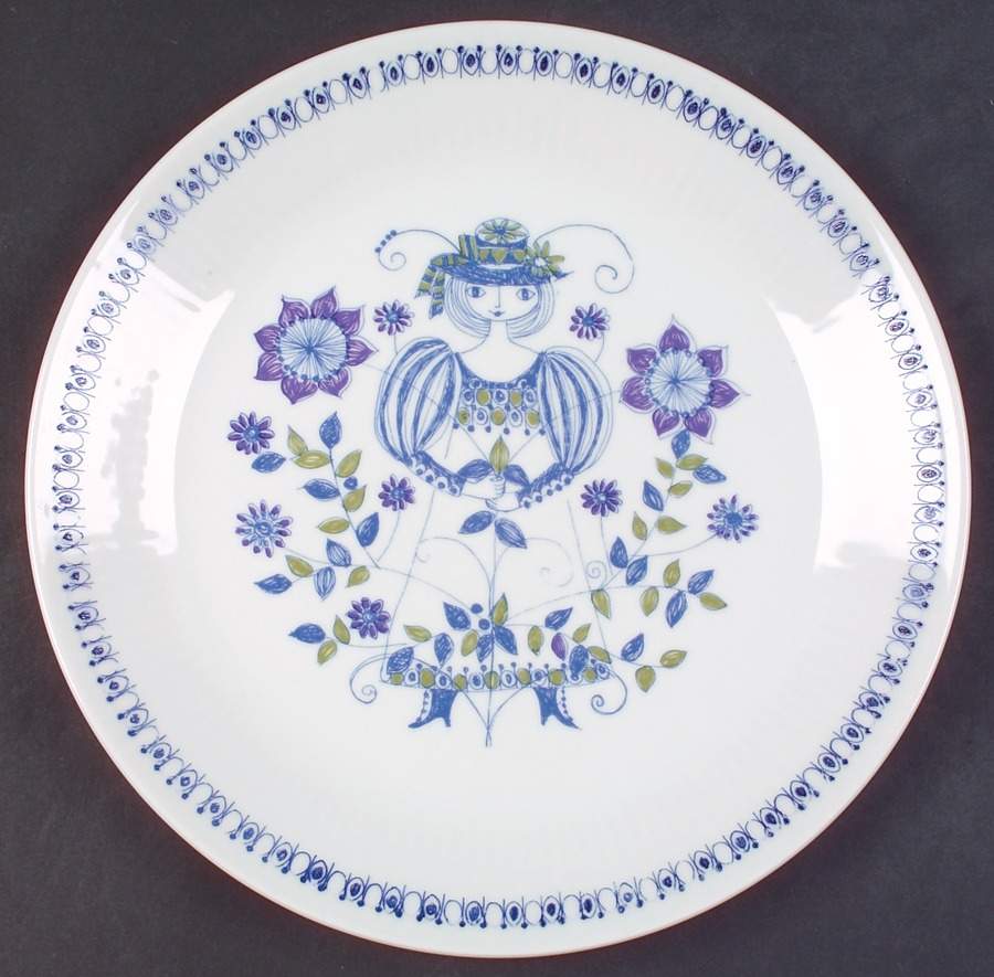 Lotte (Coupe) Luncheon Plate by Figgjo (Norway)-1