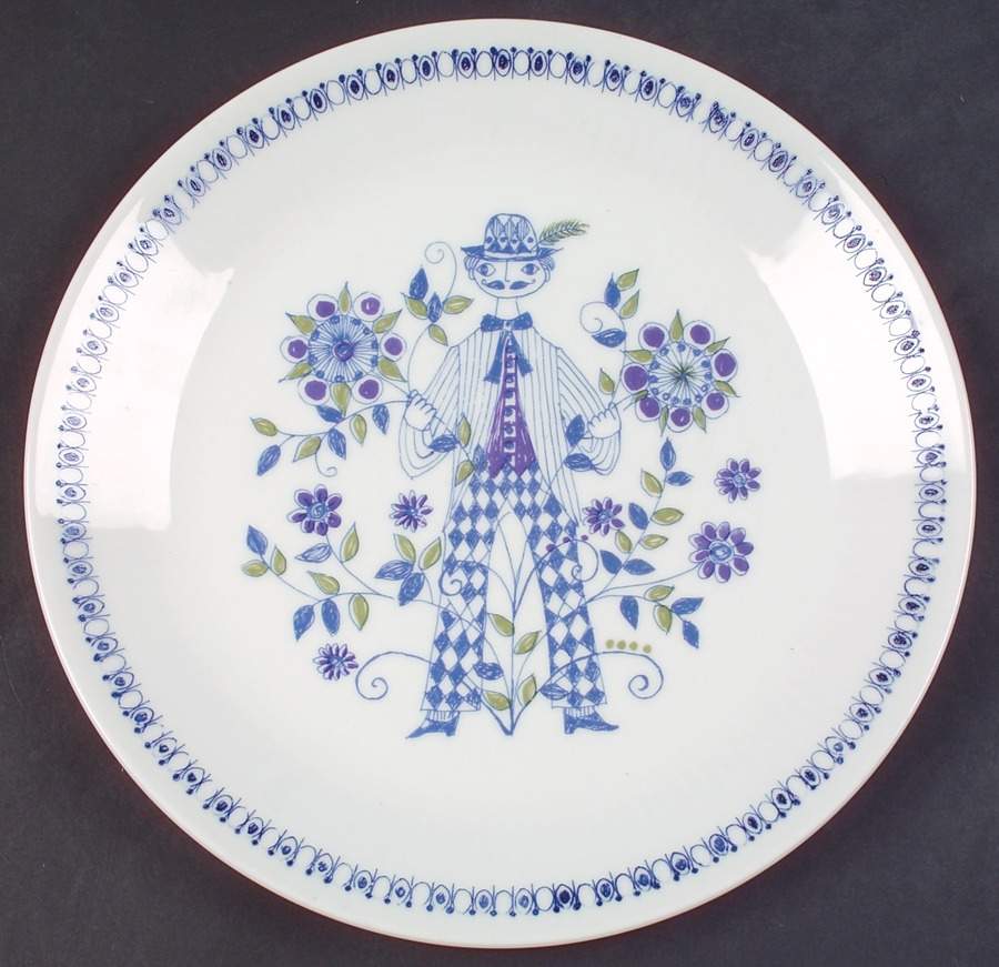 Lotte (Coupe) Luncheon Plate by Figgjo (Norway)-1