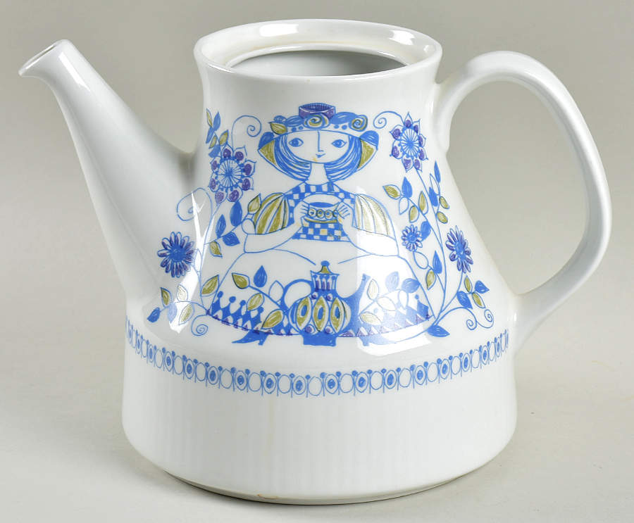 Lotte (Coupe) Teapot No Lid by Figgjo (Norway)-1