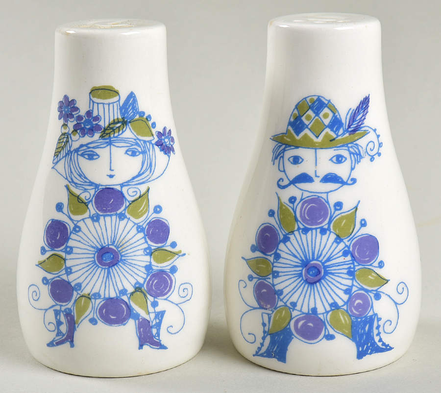 Lotte (Coupe) Salt & Pepper Set by Figgjo (Norway)-1