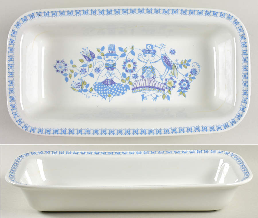 Lotte (Coupe) 12" Rectangular Baker by Figgjo (Norway)-1