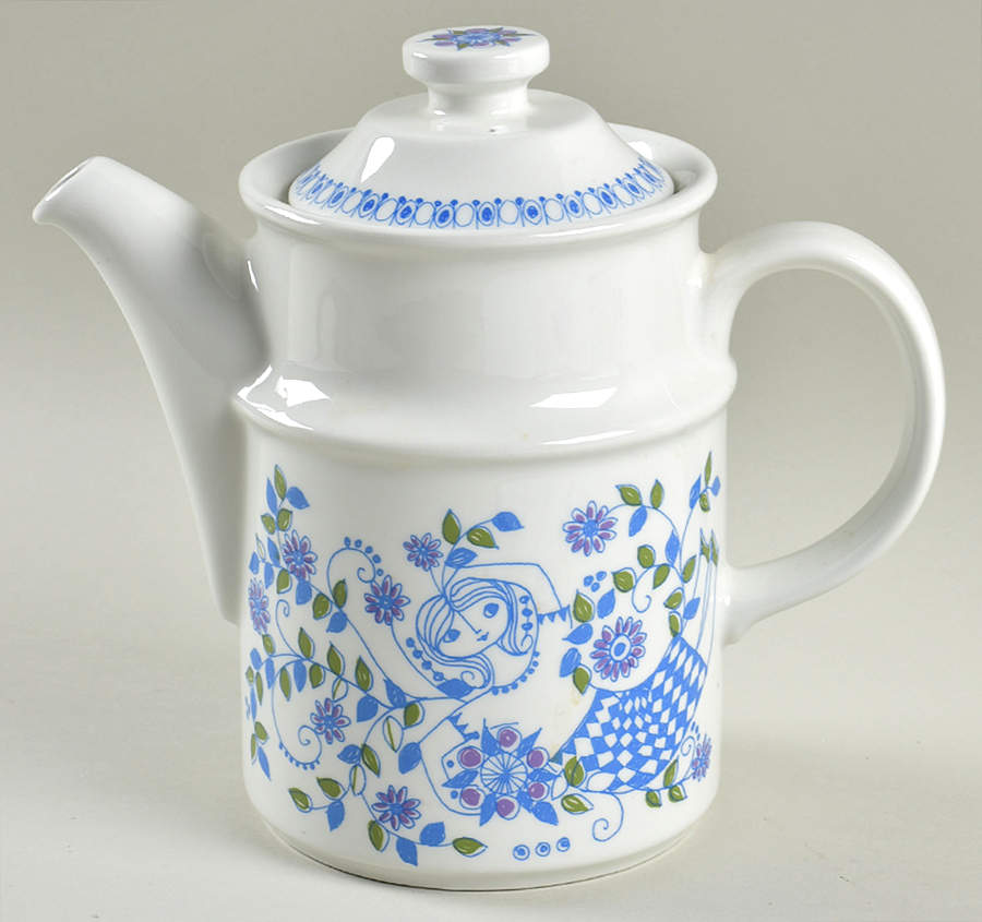 Lotte (Coupe) Coffee Pot & Lid by Figgjo (Norway)-1