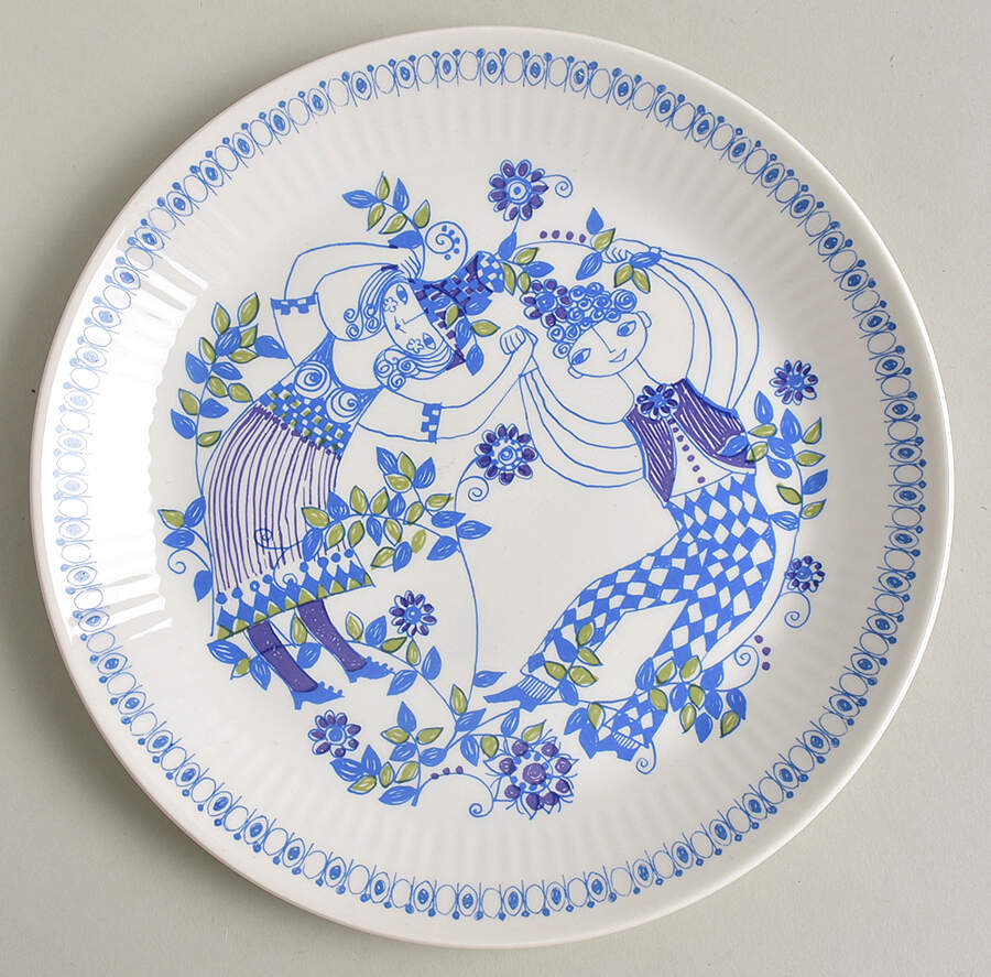 Lotte (Coupe) Salad Plate by Figgjo (Norway)-1