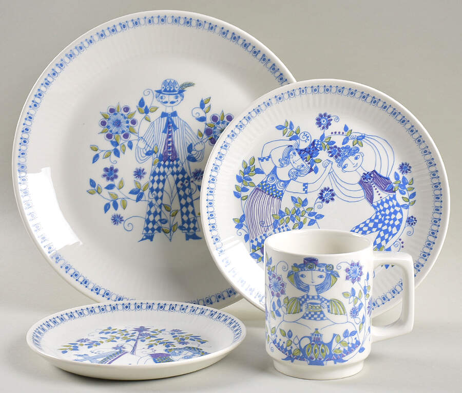 Lotte (Coupe) 4 Piece Place Setting by Figgjo (Norway)-1