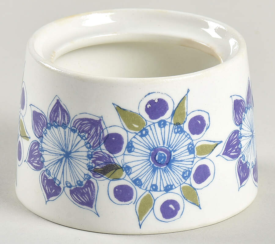 Lotte (Coupe) Mustard Jar No Lid by Figgjo (Norway)-1