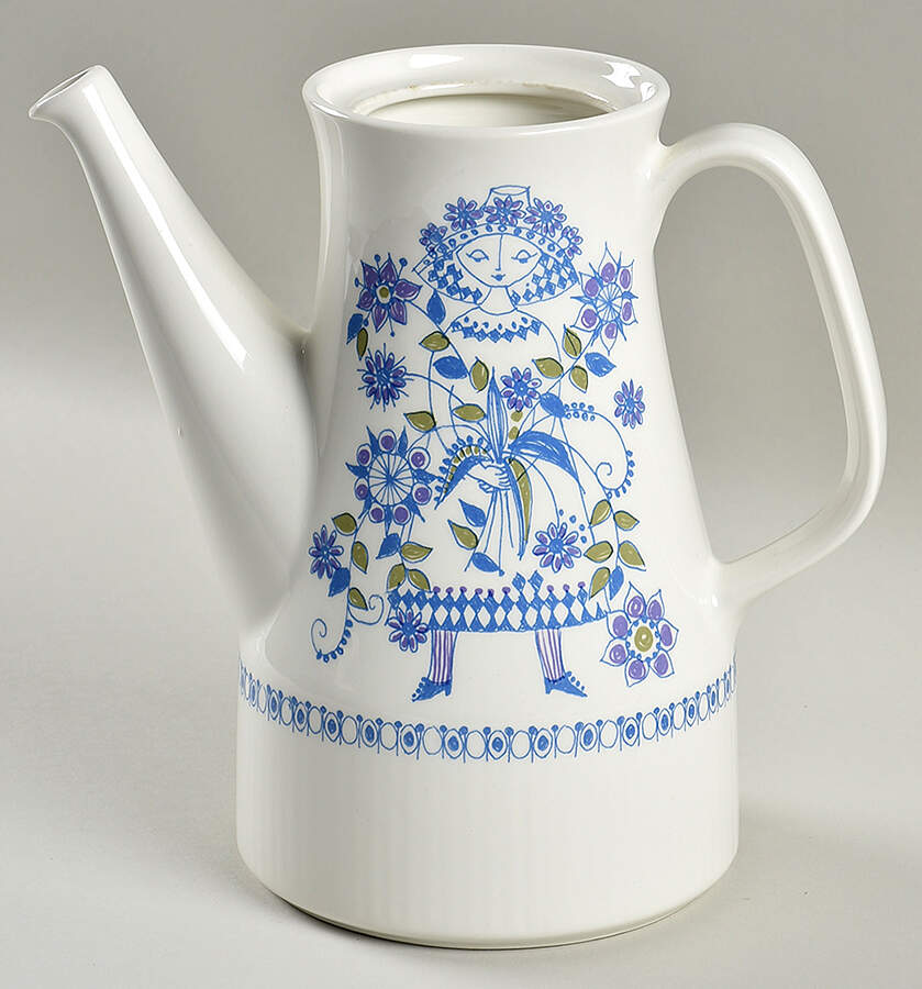 Lotte (Coupe) Coffee Pot No Lid by Figgjo (Norway)-1