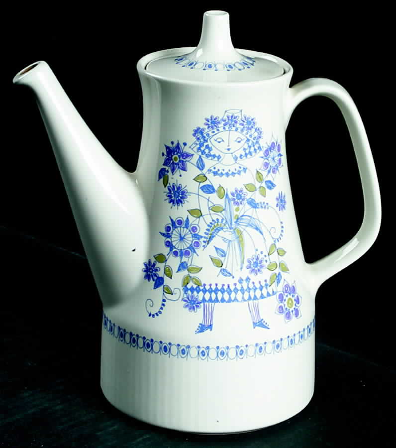 Lotte (Coupe) Coffee Pot & Lid by Figgjo (Norway)-1