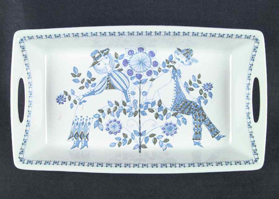 Lotte (Coupe) 11" Rectangular Baker by Figgjo (Norway)-1