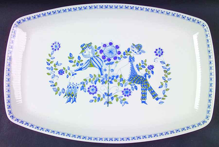 Lotte (Coupe) 15" Rectangular Serving Platter by Figgjo (Norway)-1