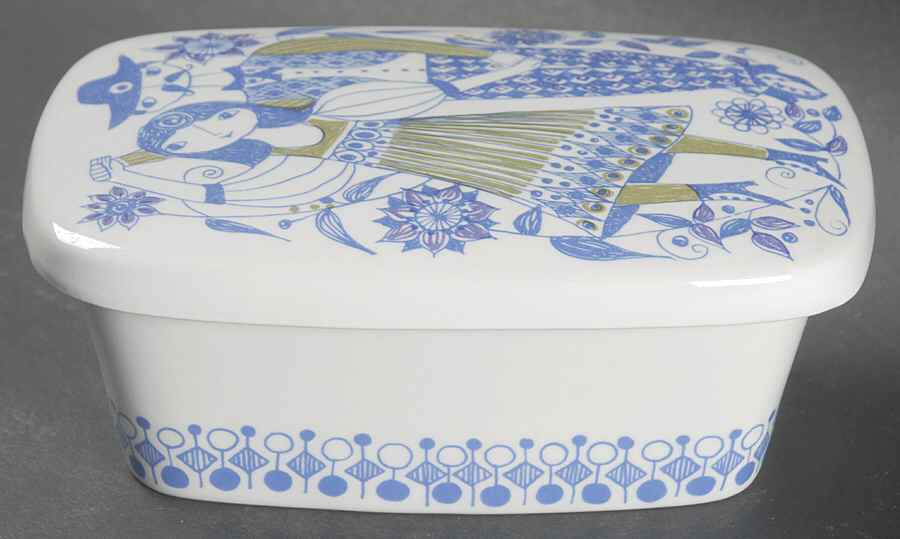 Lotte (Coupe) Butter Box & Lid by Figgjo (Norway)-1