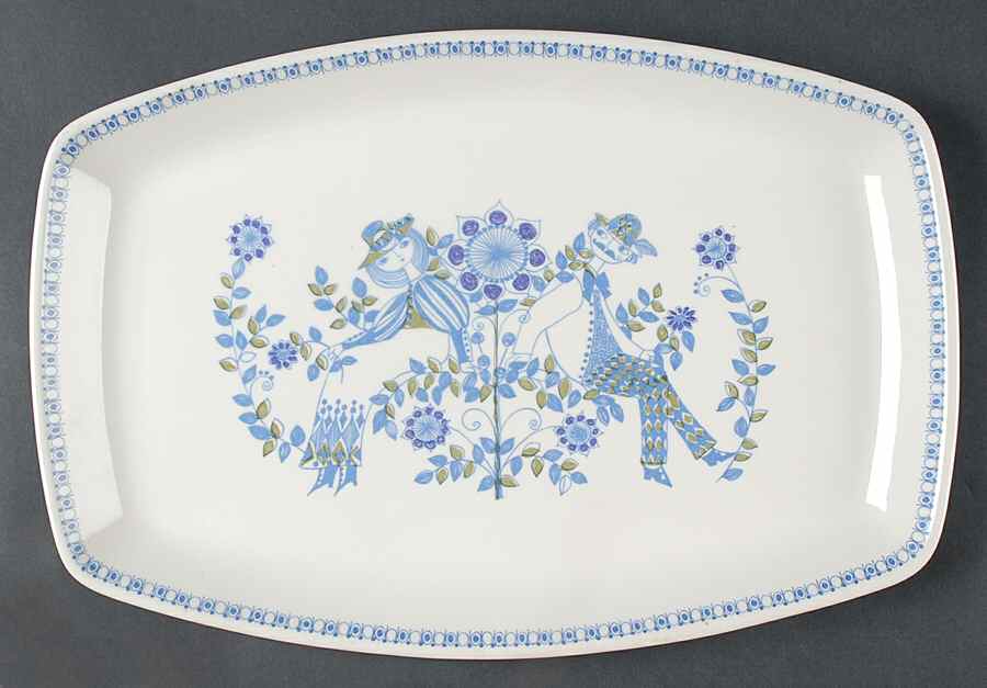 Lotte (Coupe) 15" Rectangular Serving Platter by Figgjo (Norway)-1