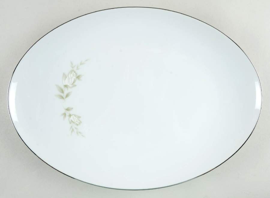 Ardmore 14" Oval Serving Platter by Four Crown-1