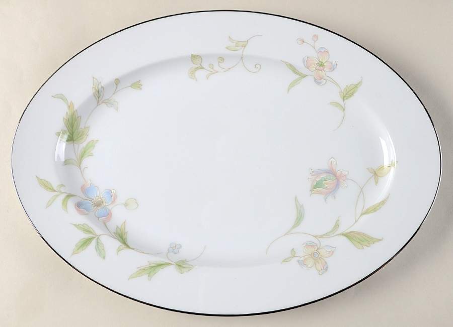 Cherbourg 14" Oval Serving Platter by Four Crown-1