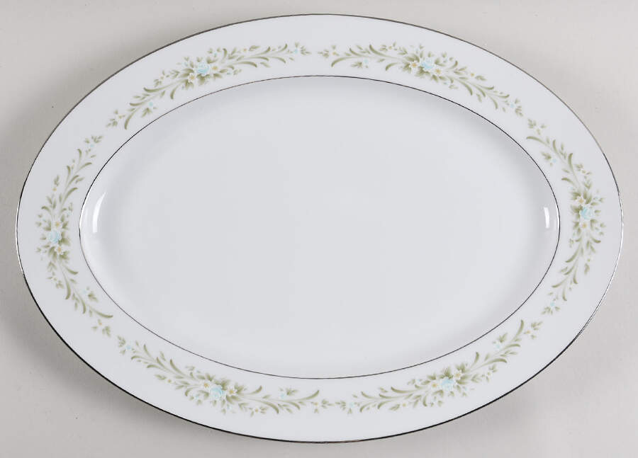 Claridge 16" Oval Serving Platter by Four Crown-1
