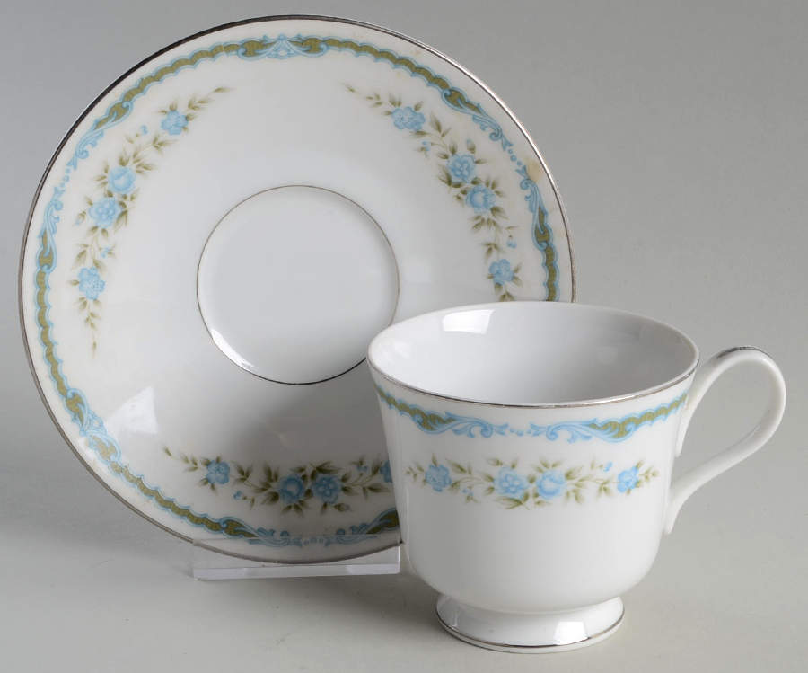 Lexington Footed Cup & Saucer Set by Four Crown-1