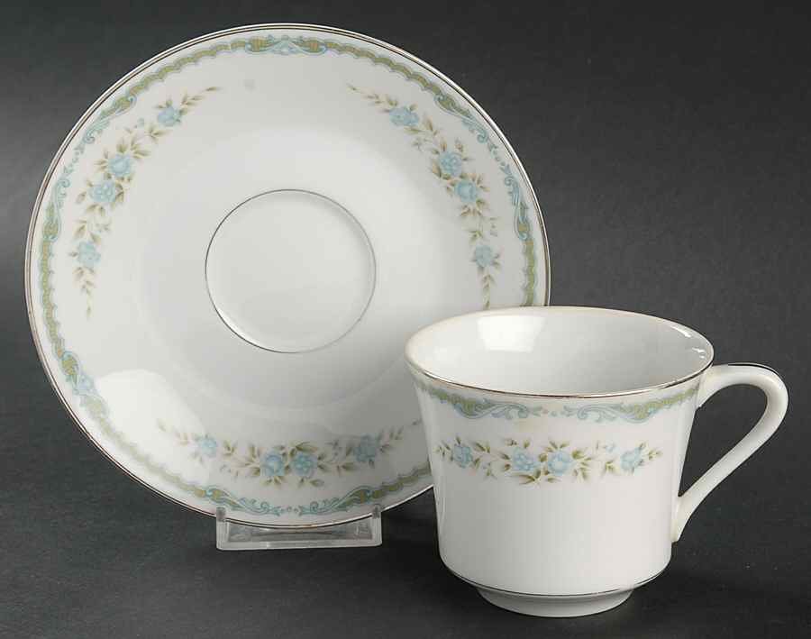 Lexington Footed Cup & Saucer Set by Four Crown-1