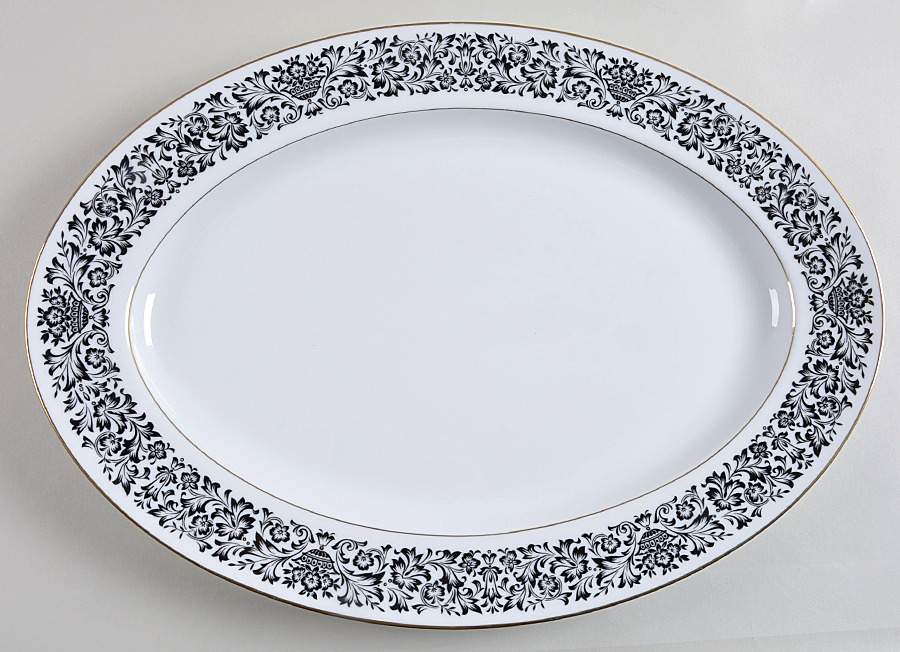 Monte Carlo 16" Oval Serving Platter by Four Crown-1