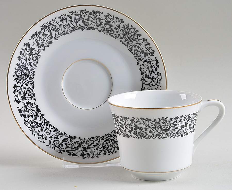 Monte Carlo Flat Cup & Saucer Set by Four Crown-1