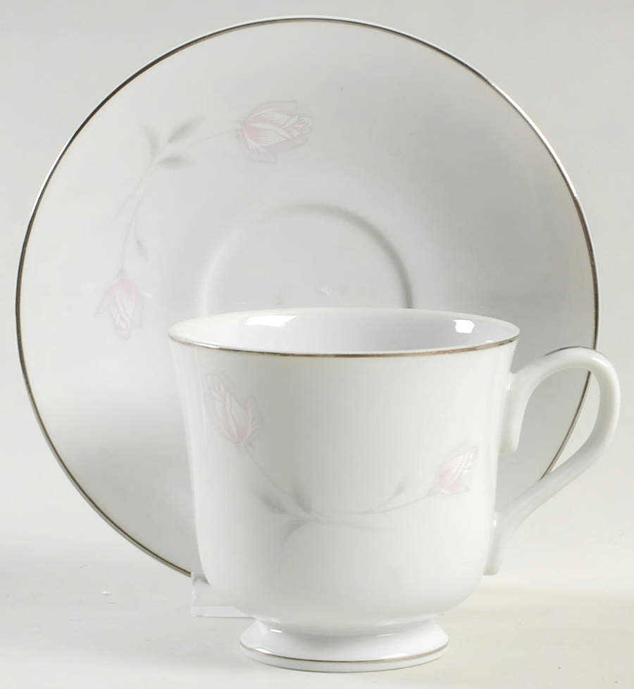 Primrose Footed Cup & Saucer Set by Four Crown-1